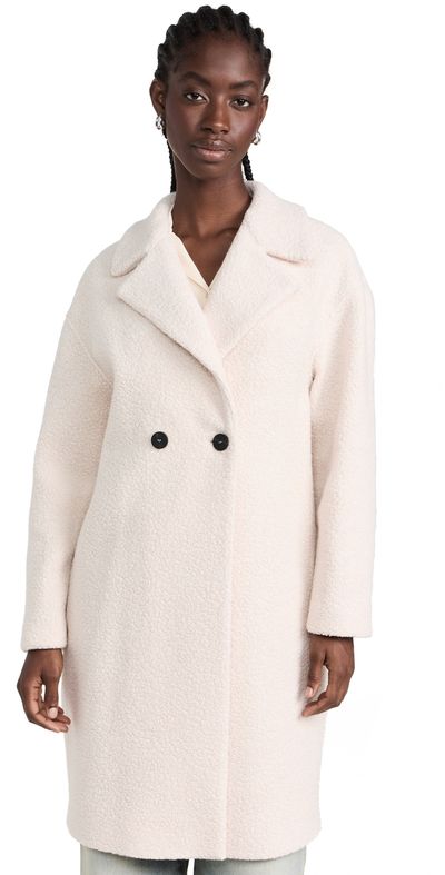 Harris Wharf London Harris Wharf London Dropped Shoulder Bouclé Coat Ecru 42