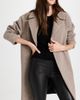 Harris Wharf London Harris Wharf London Dropped Shoulder Boucle Coat Taupe 44 - 2