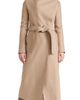 Harris Wharf London Harris Wharf London Long Volcano Coat Pressed Wool Tan 46 - 1