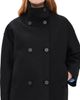 Harris Wharf London Harris Wharf London Oversized Pressed Wool Funnel Jacket Black - 1