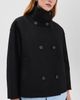 Harris Wharf London Harris Wharf London Oversized Pressed Wool Funnel Jacket Black - 2
