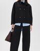 Harris Wharf London Harris Wharf London Oversized Pressed Wool Funnel Jacket Black - 5