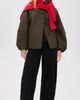 Harris Wharf London Harris Wharf London Puff Sleeves Pressed Wool Jacket Brown Green - 5