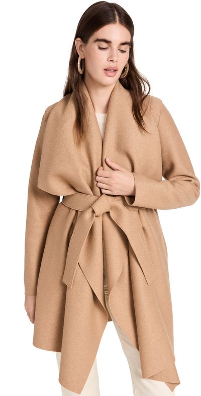 Harris Wharf London Harris Wharf London Women Blanket Coat Tan 40