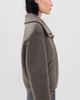 Harris Wharf London Harris Wharf London Wool Funnel Biker Jacket Brown Grey - 4