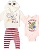 HARRY POTTER HARRY POTTER Hedwig 3-Piece Hoodie Bodysuit and Pants Set - 1