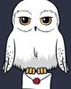 HARRY POTTER HARRY POTTER Women's Cartoon Hedwig Letter Short Sleeve Graphic T-Shirt - 2