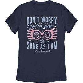 HARRY POTTER HARRY POTTER Women's Just As Sane As Luna Lovegood Short Sleeve Graphic T-Shirt