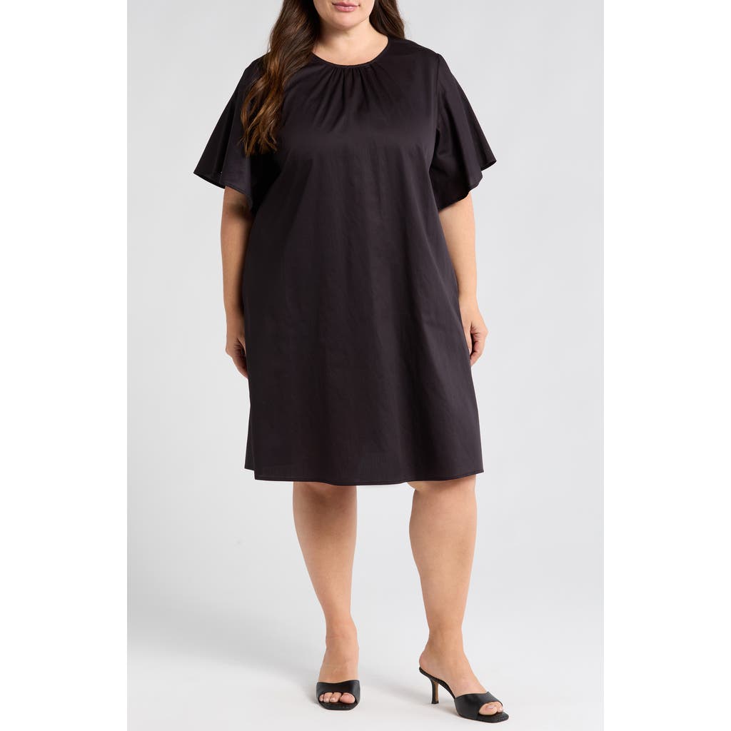 HARSHMAN HARSHMAN Agata Flutter Sleeve Cotton Dress