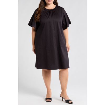 HARSHMAN HARSHMAN Agata Flutter Sleeve Cotton Dress