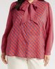 HARSHMAN HARSHMAN Aveline Tie Neck Button-Up Shirt - 1