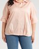 HARSHMAN HARSHMAN Bernadina Elbow Sleeve Cotton Button-Up Shirt - 1