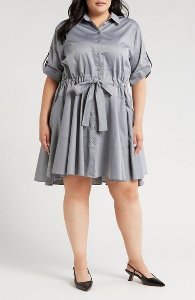 HARSHMAN HARSHMAN Meadow Drawstring Waist Shirtdress