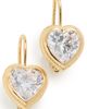 HART HART Bezel Heart Earrings Gold One - 1