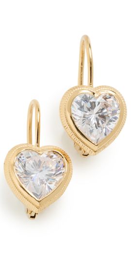 HART HART Bezel Heart Earrings Gold One