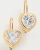 HART HART Bezel Heart Earrings Gold One - 2