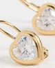 HART HART Bezel Heart Earrings Gold One - 4