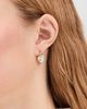 HART HART Bezel Heart Earrings with Turquoise Gold/Turquoise One - 3