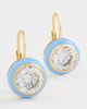 HART HART Enamel Bezel Drop Earrings Blue One - 2
