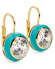 HART HART Enamel Bezel Drop Earrings Bright Blue One - 1