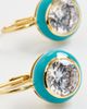 HART HART Enamel Bezel Drop Earrings Bright Blue One - 4