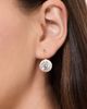 HART HART Enamel Bezel Drop Earrings White One - 3
