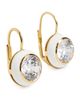 HART HART Enamel Bezel Drop Earrings White One - 5