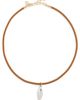 HART HART Fish Cord Necklace Brown/Silver One - 1