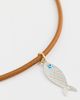 HART HART Fish Cord Necklace Brown/Silver One - 4