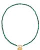 HART HART Gemstone Strand Heart Necklace Green One - 1