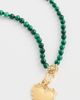 HART HART Gemstone Strand Heart Necklace Green One - 2