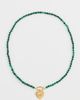 HART HART Gemstone Strand Heart Necklace Green One - 4