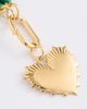 HART HART Gemstone Strand Heart Necklace Green One - 5