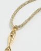 HART HART Gold Metallic Necklace Cord and Fish Charm Gold One - 4