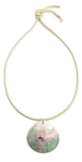 HART HART Mother of Pearl Cord Necklace Green/Pearl One