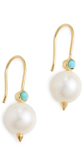HART HART Pearl Earrings Pearl/Turquoise One