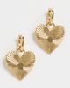 HART HART Small Ribbed Heart of Gold Huggies Gold One - 2