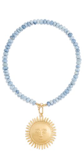 HART HART Sun Medallion Necklace Blue One