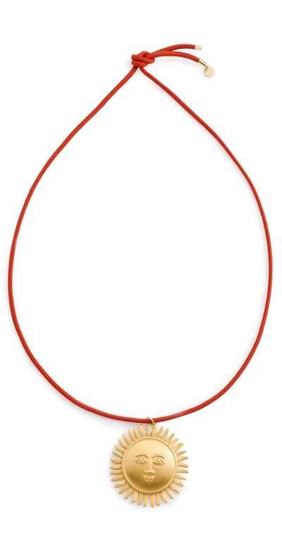 HART HART Sun Medallion Necklace Red One