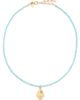 HART HART Teeny Gemstone Fish Charm Necklace Turquoise One - 1