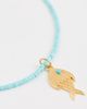 HART HART Teeny Gemstone Fish Charm Necklace Turquoise One - 4