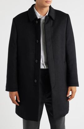 Hart Schaffner Marx Hart Schaffner Marx Melville Wool Blend Longline Coat