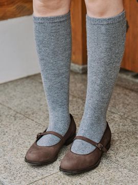 HARUTA Nubuck Snap-type Buckle Mary Jane [Brown] (SF341_N)
