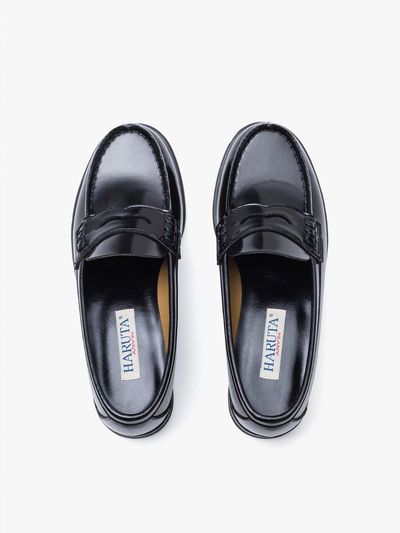 HARUTA Wide Penny Comfort Loafer [BLACK] (4505)
