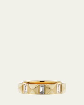 Harwell Godfrey 18K Diamond Pyramid Baguette Band