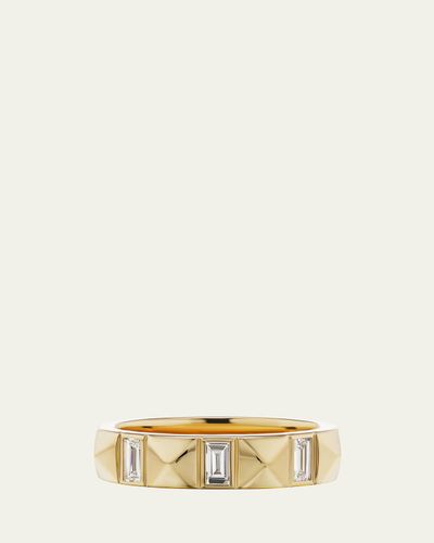 Harwell Godfrey 18K Diamond Pyramid Baguette Band