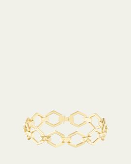 Harwell Godfrey 18K Yellow Gold Pyramid Stud Foundation Bracelet