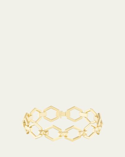 Harwell Godfrey 18K Yellow Gold Pyramid Stud Foundation Bracelet