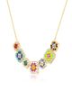 Harwell Godfrey Harwell Godfrey 18K Yellow Gold 1975 Multi Gemstone & Diamond Granny Squares Geraldine Pendant Necklace, 16-18 - 3