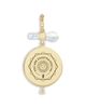 Harwell Godfrey Harwell Godfrey 18K Yellow Gold Favorite Things Diamond, Mother of Pearl, & Enamel Caviar & Spoon Pendant - 2